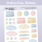 Watercolour Paint Splash Stickers // Deco & Journalling Stickers