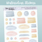 Watercolour Paint Splash Stickers // Deco & Journalling Stickers