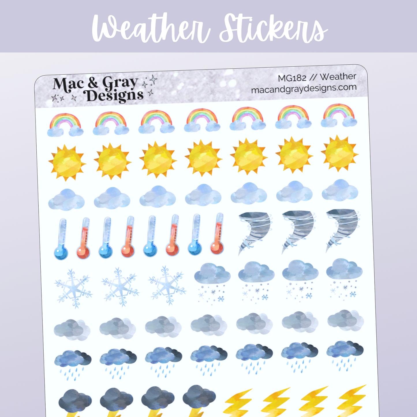 Weather // Functional Deco Stickers