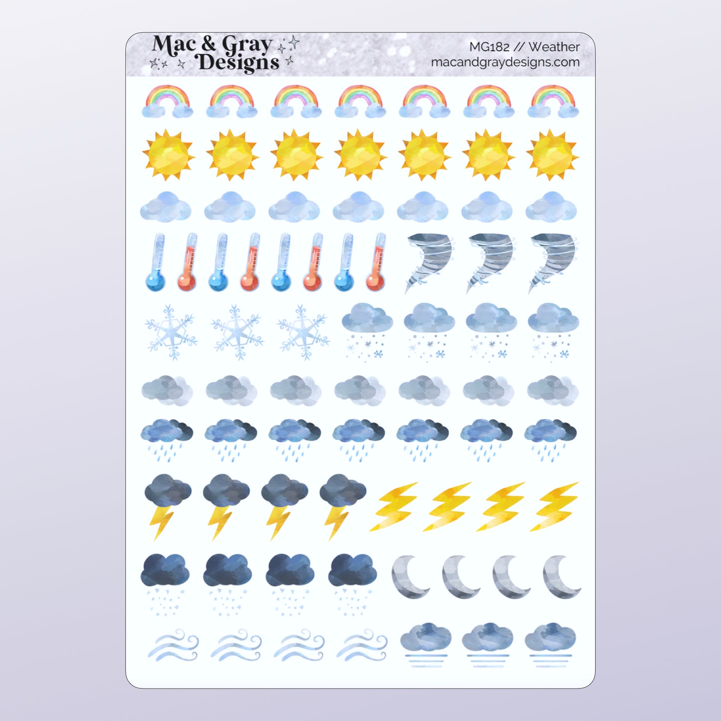 Weather // Functional Deco Stickers