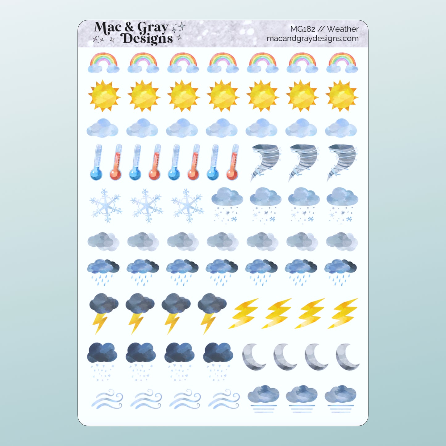 Weather // Functional Deco Stickers