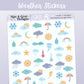 Weather // Deco & Journalling Stickers