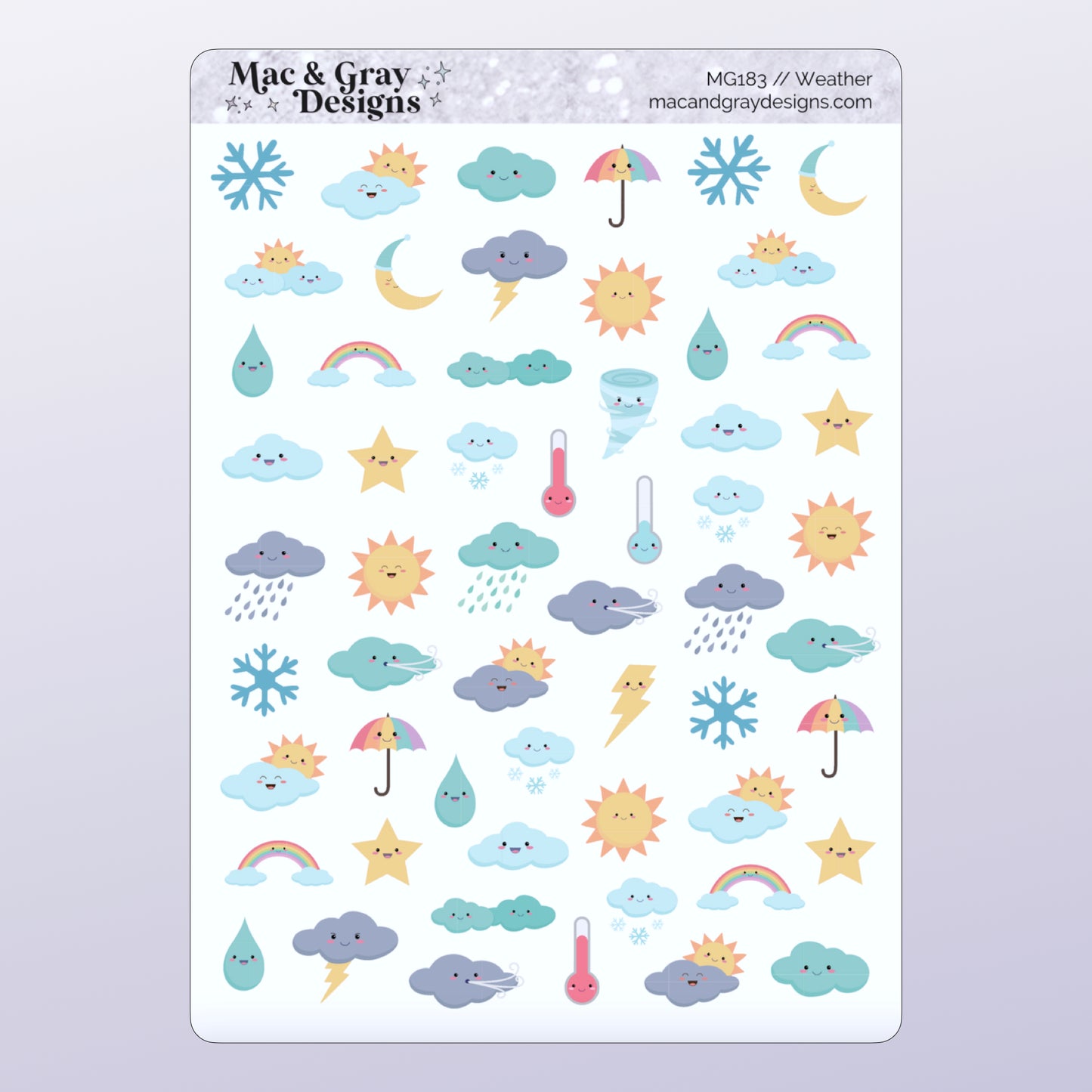 Weather // Deco & Journalling Stickers