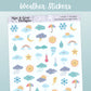 Weather // Deco & Journalling Stickers