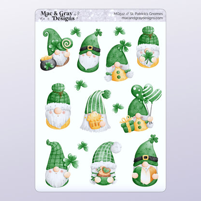St. Patrick's Day Gnome Stickers | Deco Stickers