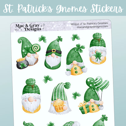 St. Patrick's Day Gnome Stickers | Deco Stickers