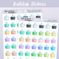 Bathtubs // Rainbow Functional Stickers