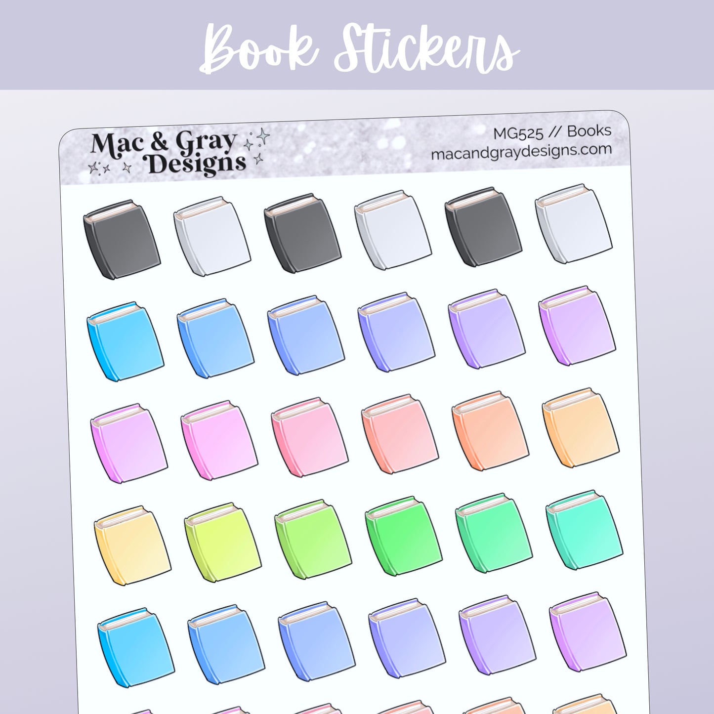 Books // Rainbow Functional Stickers