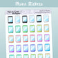 Phones // Rainbow Functional Stickers