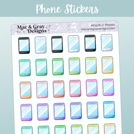 Phones // Rainbow Functional Stickers