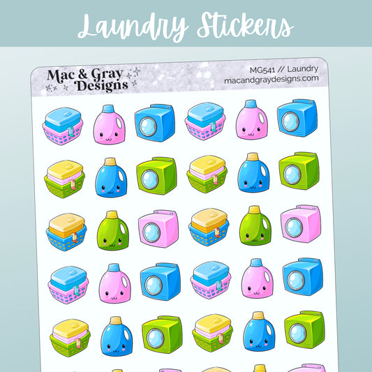 Laundry // Rainbow Functional Stickers