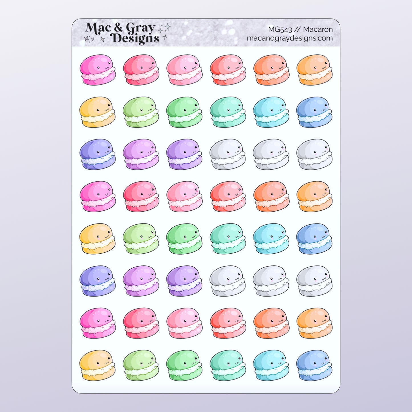 Macarons // Rainbow Functional Stickers