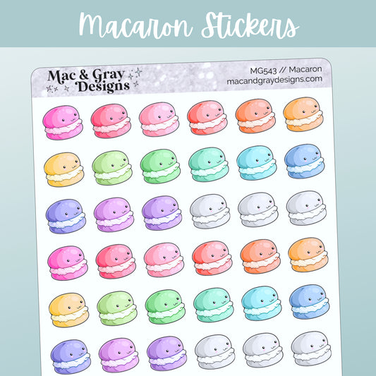 Macarons // Rainbow Functional Stickers