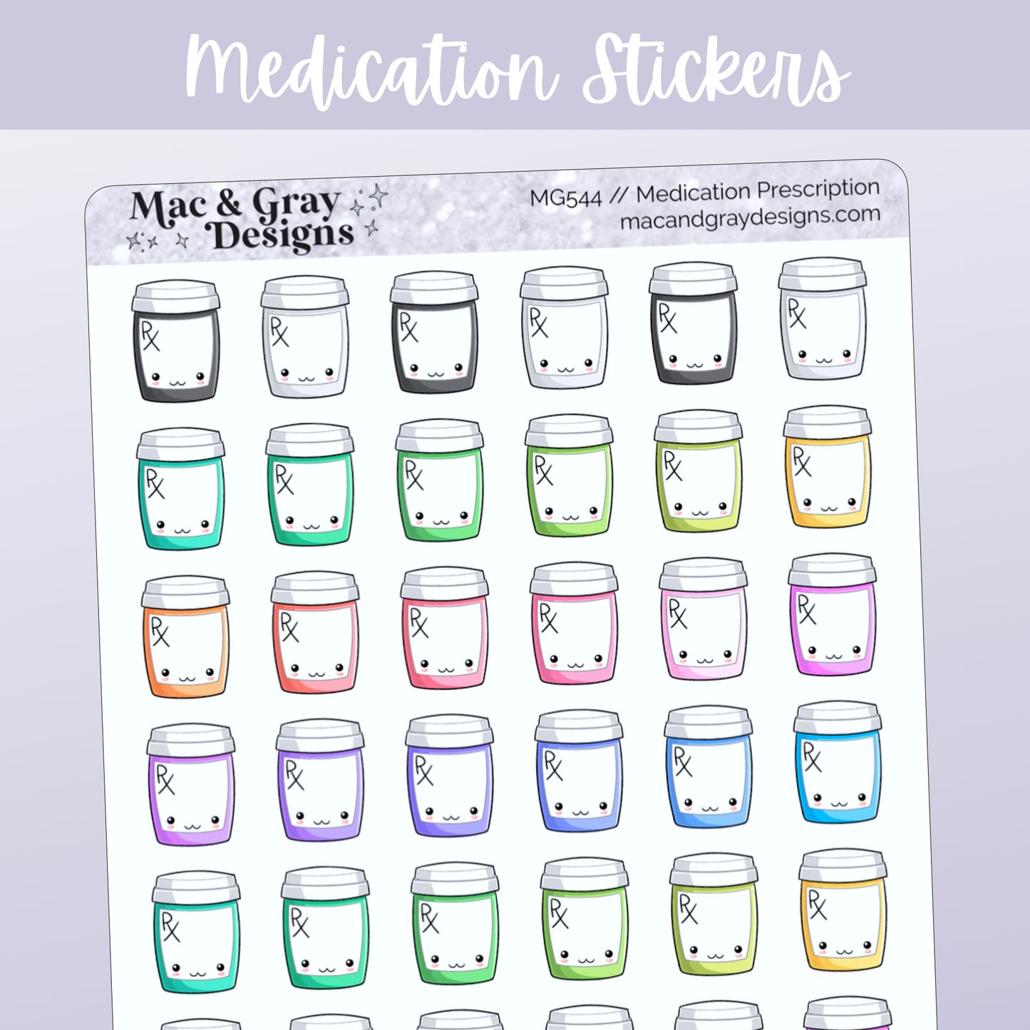 Prescription // Rainbow Functional Stickers