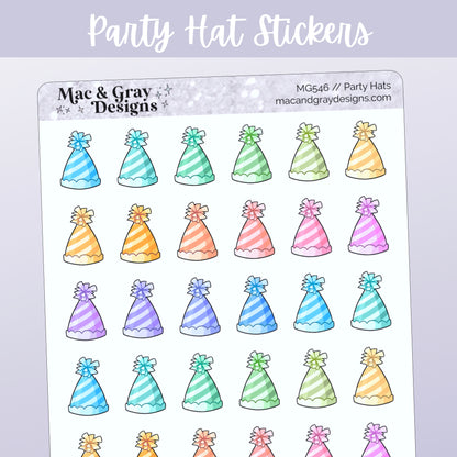 Party Hats | Functional Stickers
