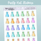 Party Hats // Rainbow Functional Stickers