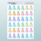 Party Hats // Rainbow Functional Stickers