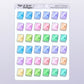 Planners // Rainbow Functional Stickers