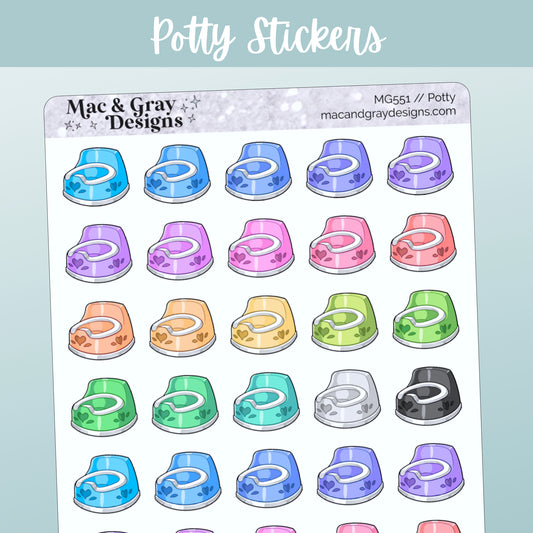 Potty Training // Rainbow Functional Stickers