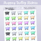 Shopping Trolley // Rainbow Functional Stickers