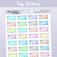 Colourful Tags // Rainbow Functional Stickers