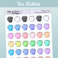 Tea // Rainbow Functional Stickers