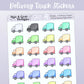 Delivery Trucks // Rainbow Functional Stickers