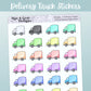 Delivery Trucks // Rainbow Functional Stickers