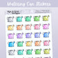 Watering Cans // Rainbow Functional Stickers