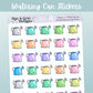 Watering Cans // Rainbow Functional Stickers