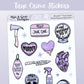 True Crime // Deco & Journalling Stickers