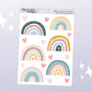 Rainbows & Hearts // Deco & Journalling Stickers