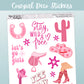 Cowgirl Deco // Deco & Bullet Journal Stickers