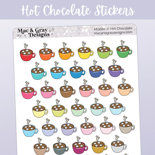 Hot Chocolate Stickers // Deco & Journalling Stickers