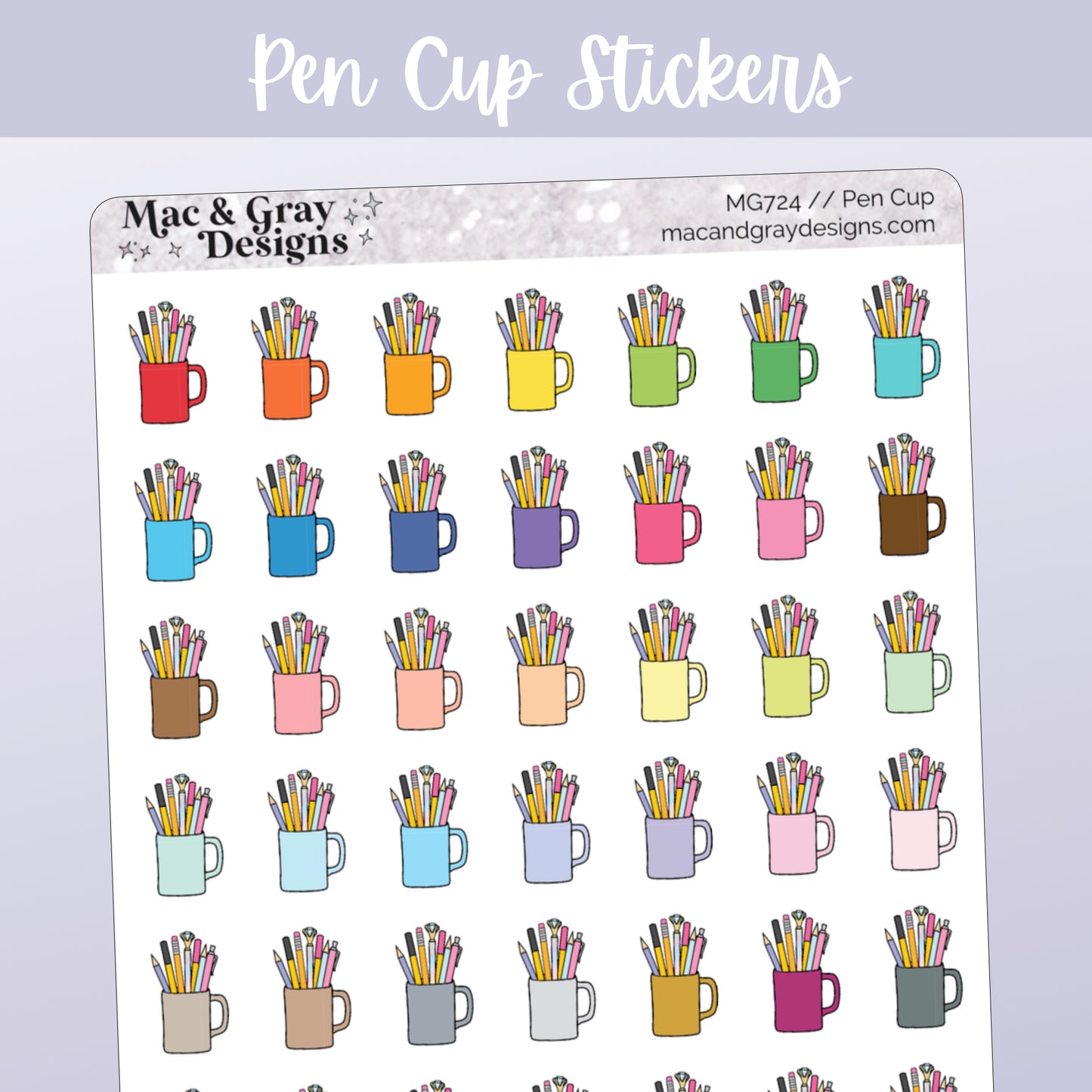 Pen Cup | Functional Stickers