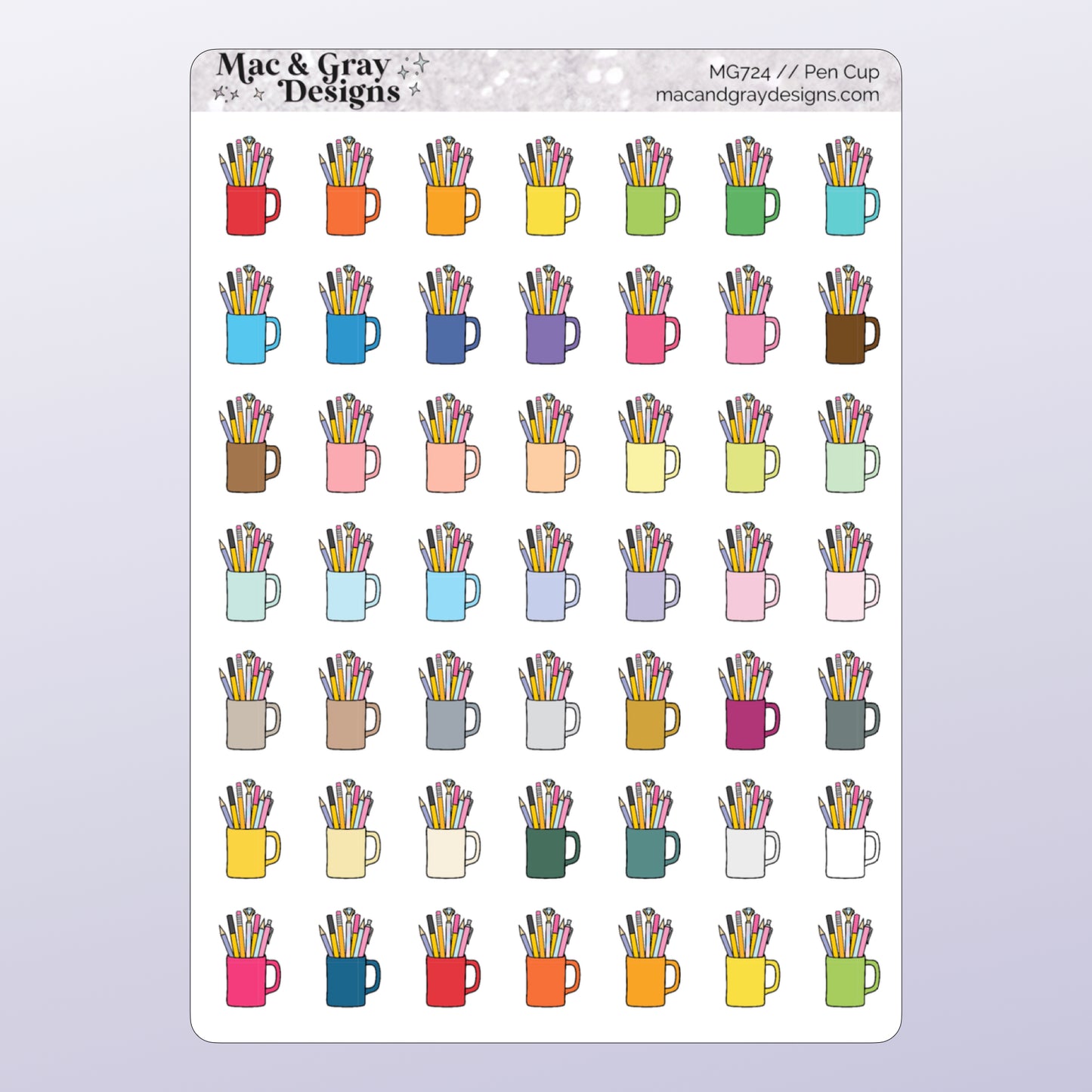 Pen Cup | Functional Stickers