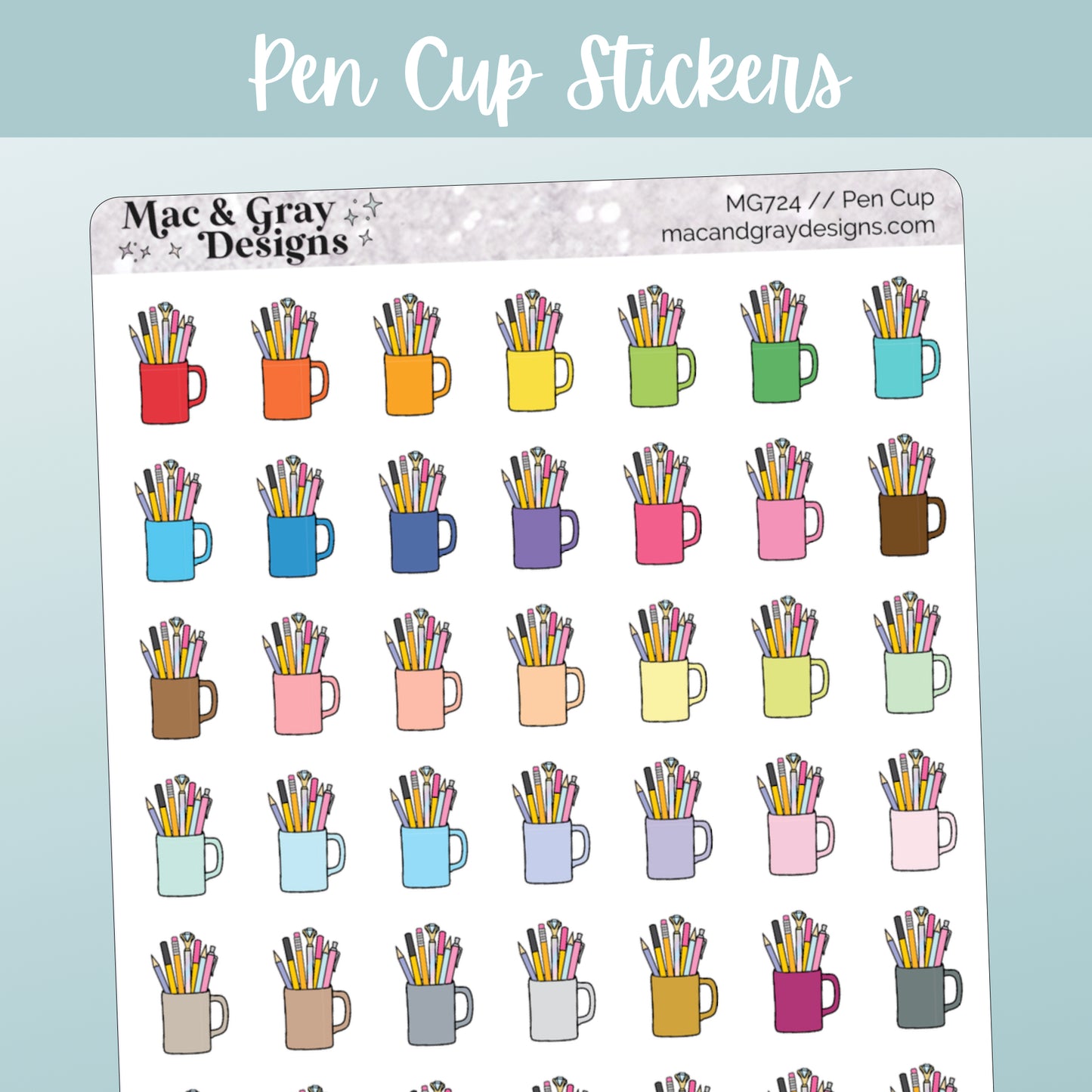 Pen Cup | Functional Stickers