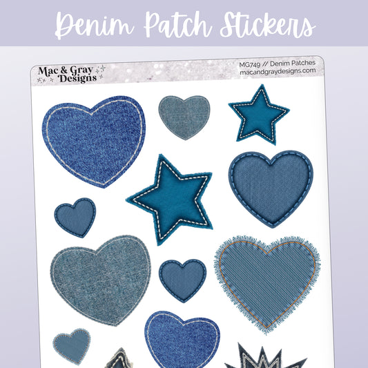 Denim Patches | Decorative Stickers