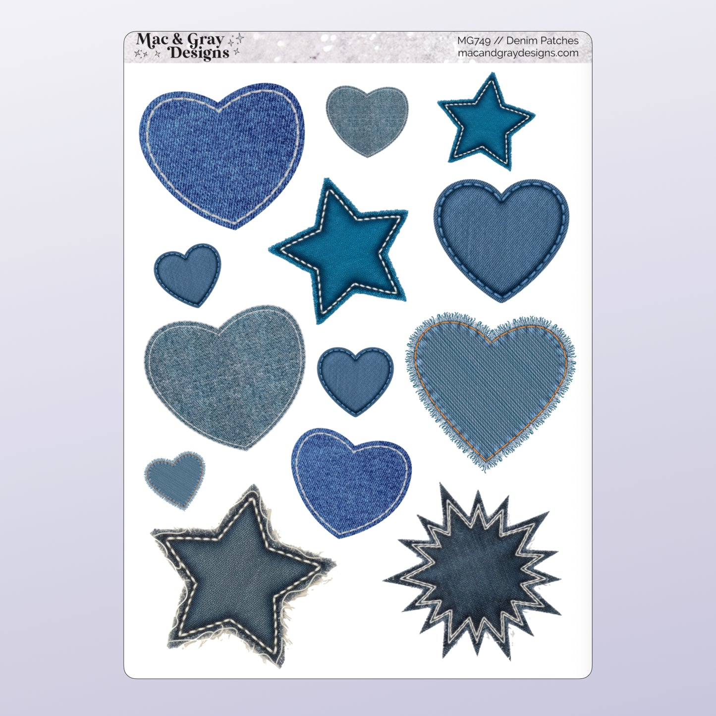 Denim Patches | Decorative Stickers