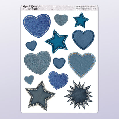 Denim Patches | Decorative Stickers