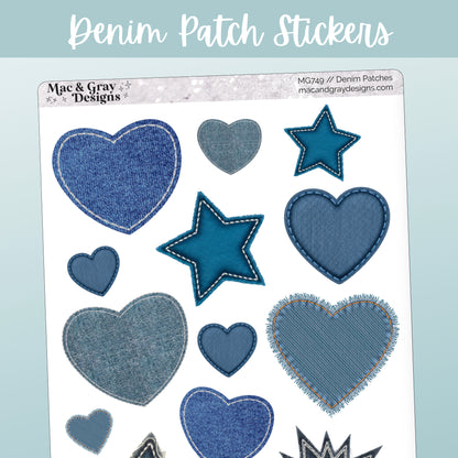 Denim Patches | Decorative Stickers