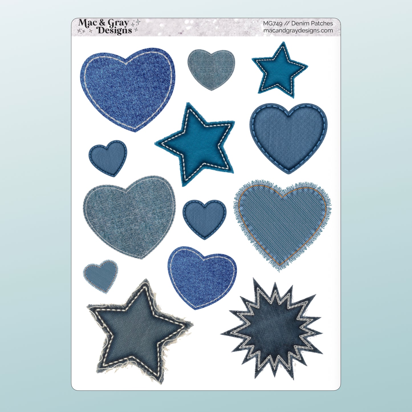 Denim Patches | Decorative Stickers