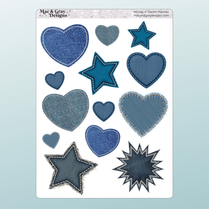 Denim Patches | Decorative Stickers
