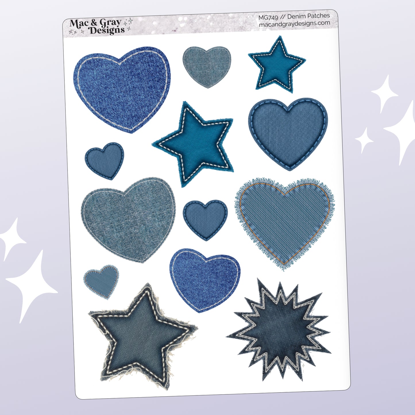 Denim Patches | Decorative Stickers