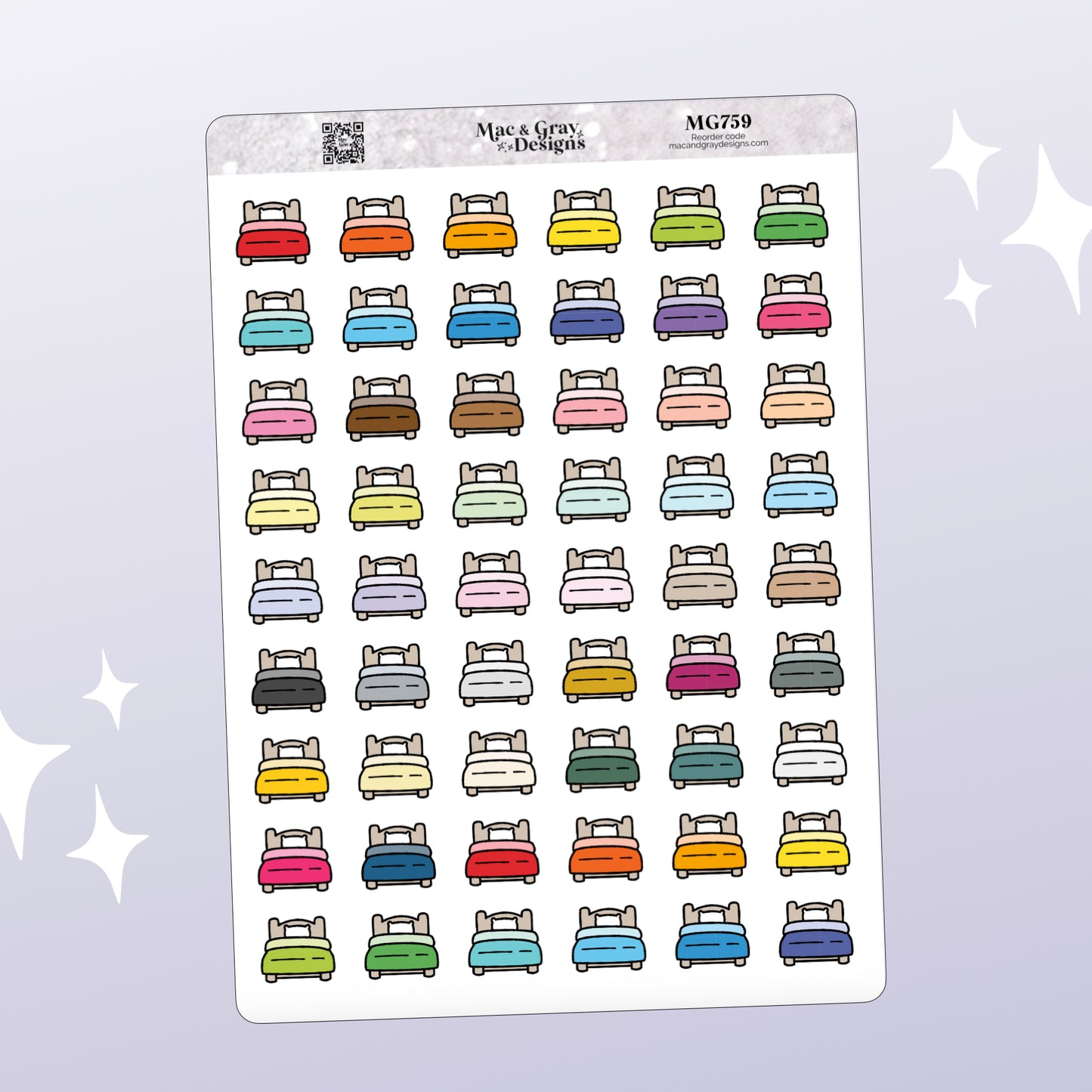 Bed Stickers | Functional Stickers