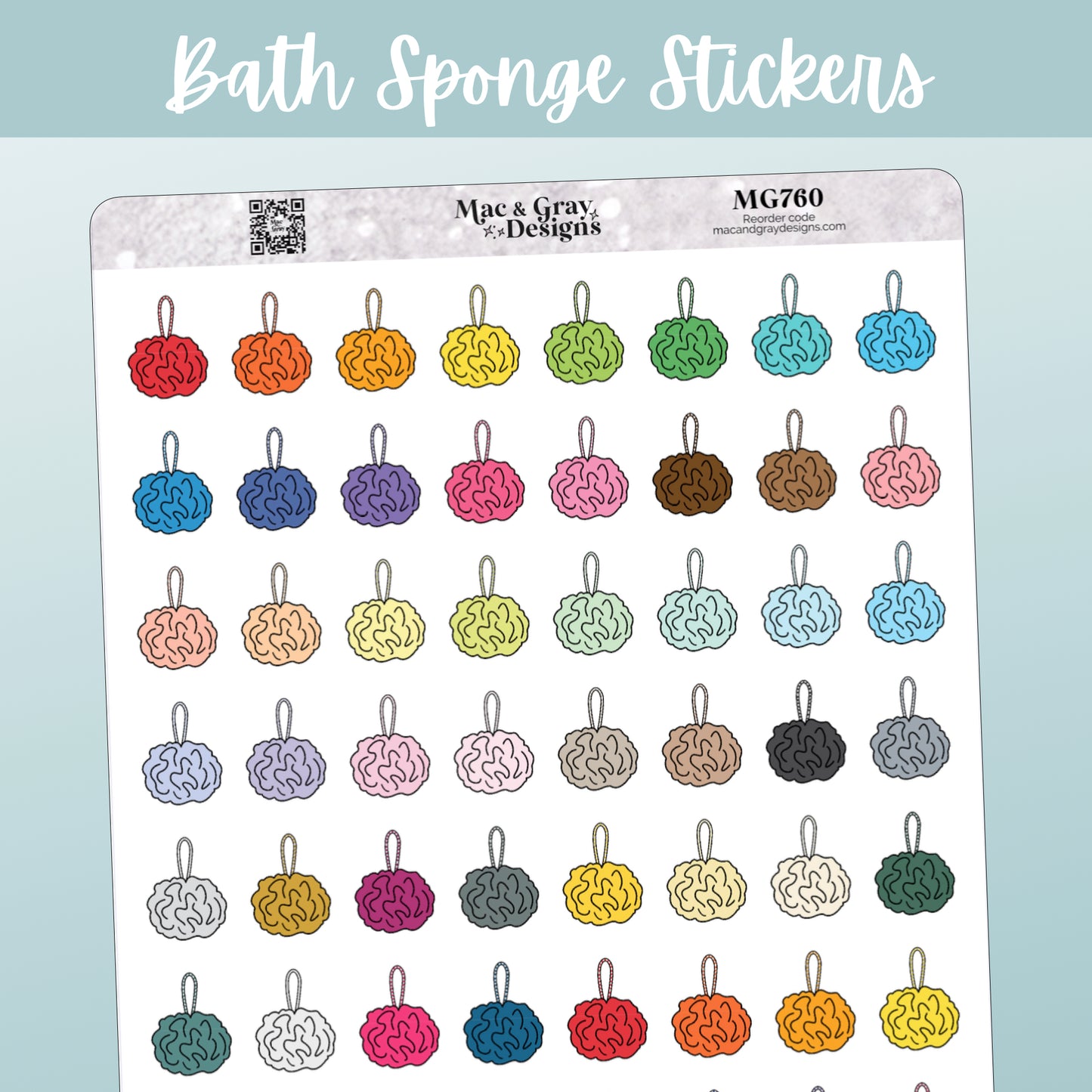 Bath Sponge | Functional Stickers