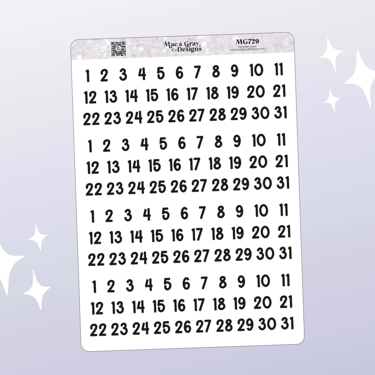 Mini Number Stickers - Making Memories | Functional Stickers