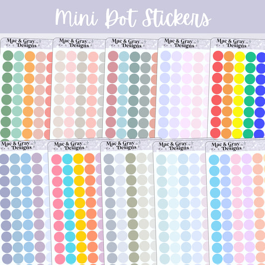 Mini Dot Stickers // Planner Sticker Essentials