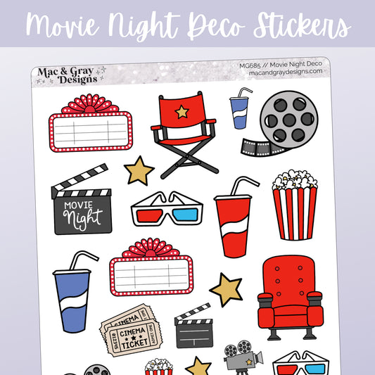 Movie Night Cinema | Deco Stickers