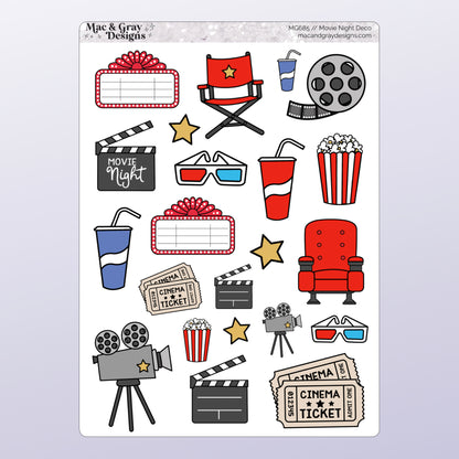 Movie Night Cinema | Deco Stickers